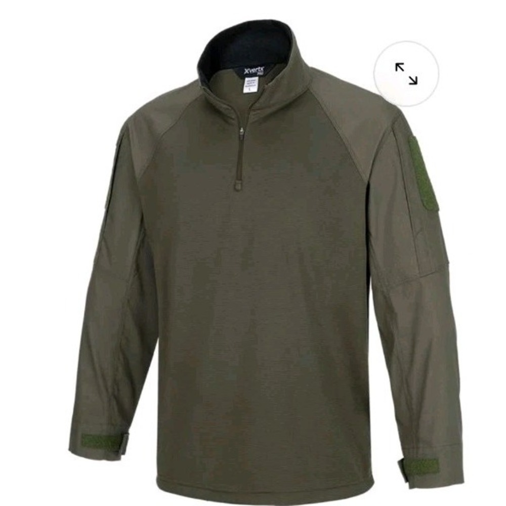 Vertx Recon Combat Shirt Mens M OD Green Pullover Ripstop Military Tactical LS